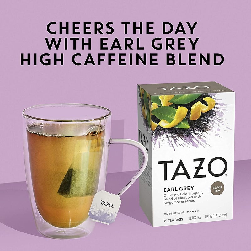 Tazo Earl Grey Black Tea - 20 Tea Bags (2 Pack) - Image 5